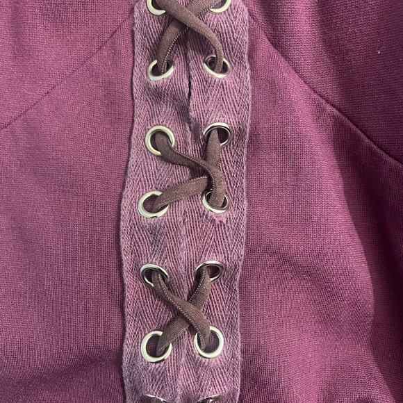 Charlotte Russe Plum Bodycon Mini Dress Sz(L) - Picture 4 of 4